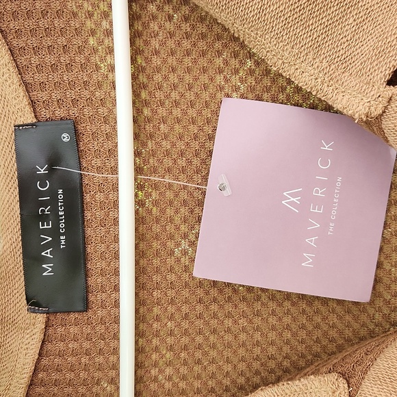 MAVERICK, Women's Fall Overside, Pullover Brown Caramel, Boxy Fall, Winter Top - Picture 7 of 8